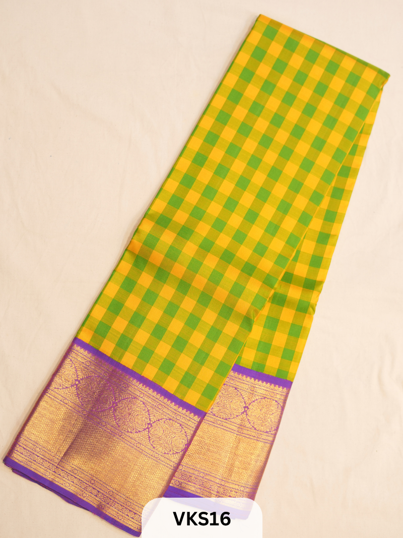 KANCHIPURAM KATTAM SAREE