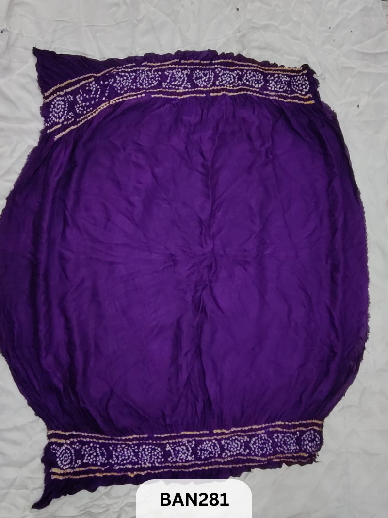 SEMI GAJI BHANDHEJ BLOUSE-1 MTR