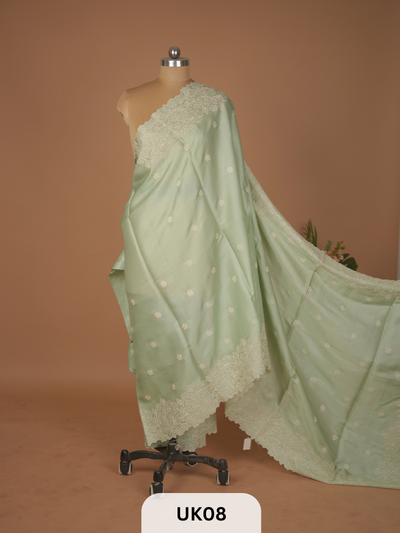 SOFT SILK WITH HEAVY EMBROIDARY WORK