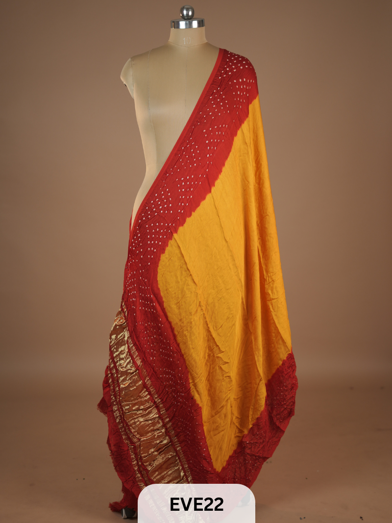 MODAL BANDHINI WITH LAGDI PATTA DUPPATTA