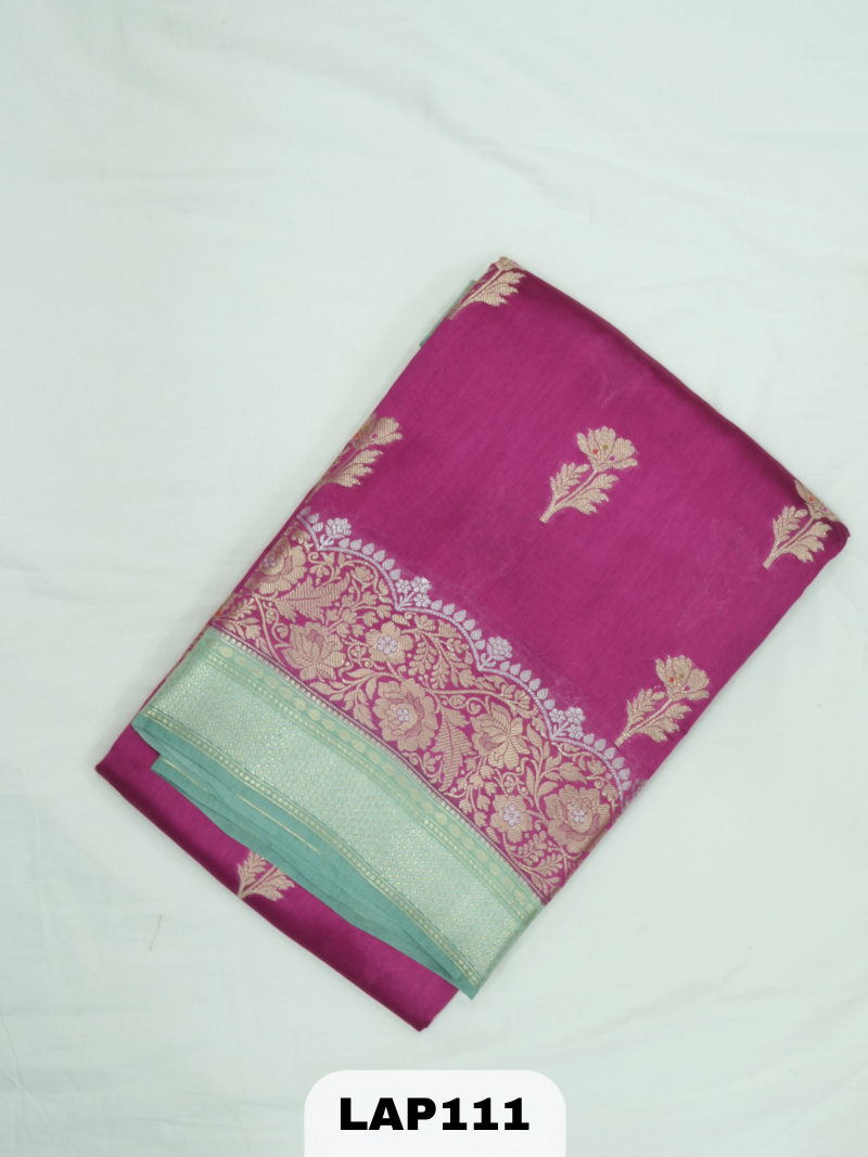 Banaras kora dupion silk saree