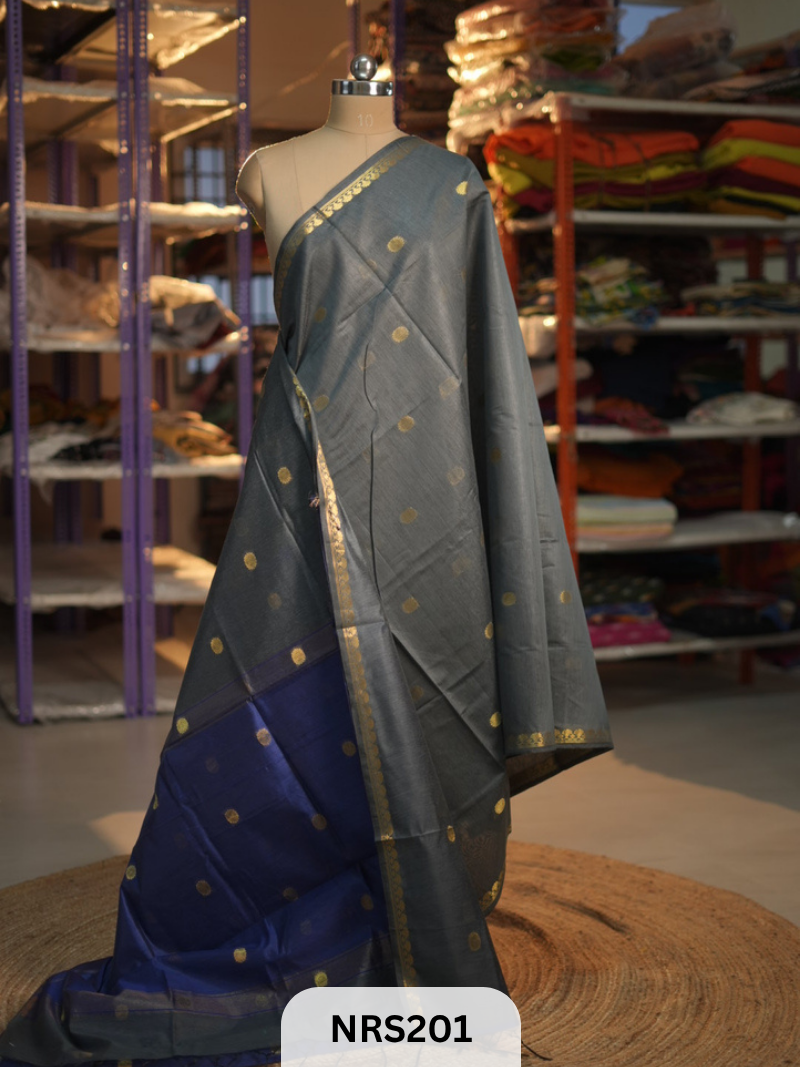 CHANDERI INSPIRED MAHESWARI SAREE