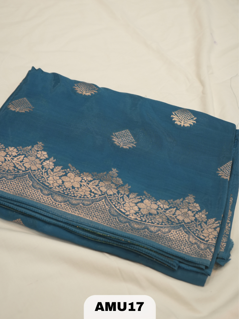 RUSSIAN SILK SAREE WITH BORDER