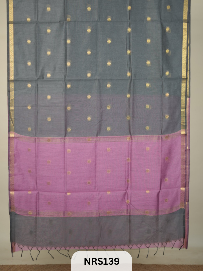 CHANDERI INSPIRED MAHESWARI SAREE