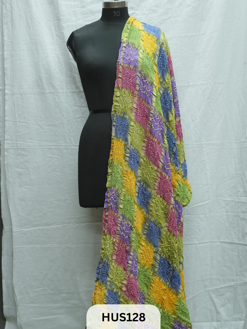 PURE MODAL CHECK GHARCHOLA BARIK BHANDEJ MULTI DYE