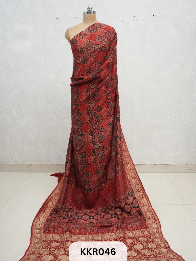 DOLA SILK - AJRAKH HANDBLOCK PRINT