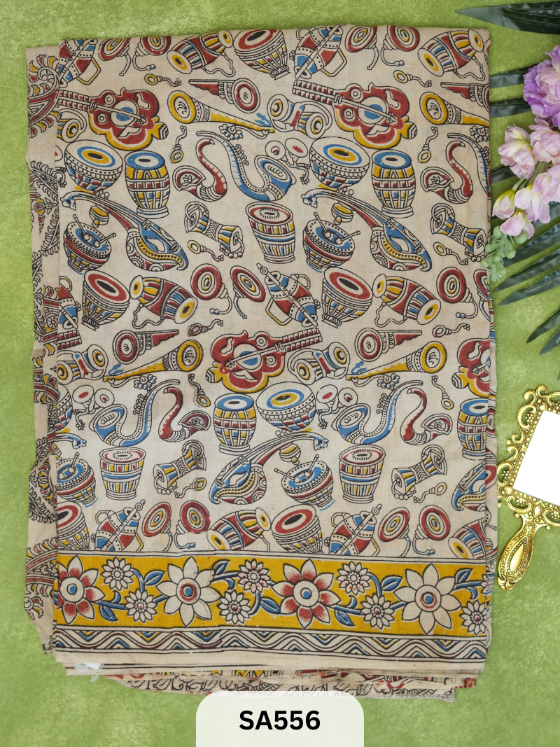 KALAMKARI MALMAL COTTON SAREE
