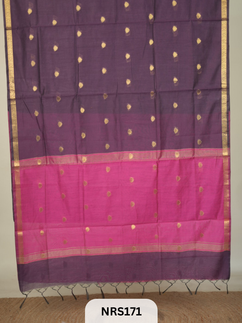 CHANDERI INSPIRED MAHESWARI SAREE