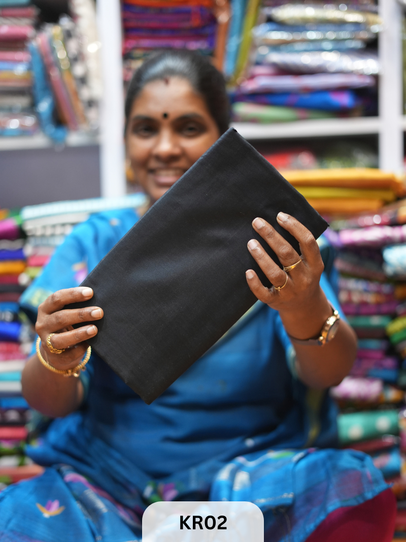 BISHNUPUR PLAIN KATAN SILK SAREE