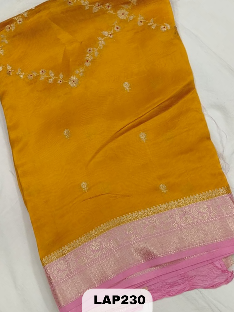 Banaras kora dupion silk saree