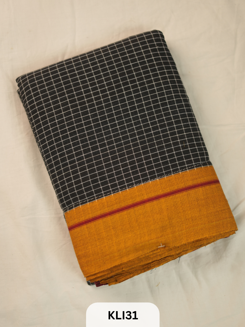 PURE HANDLOOM PETTADA ANCHU SAREE
