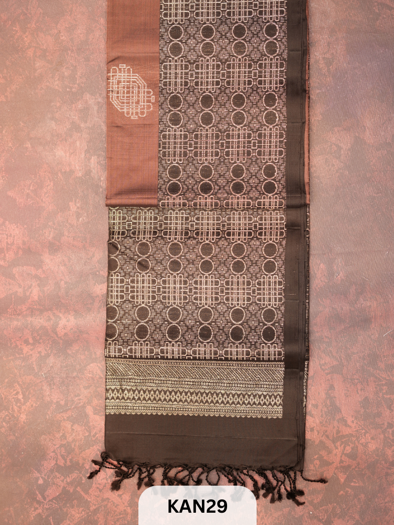 KANCHIPURAM HANDLOOM PURE SOFT SILK