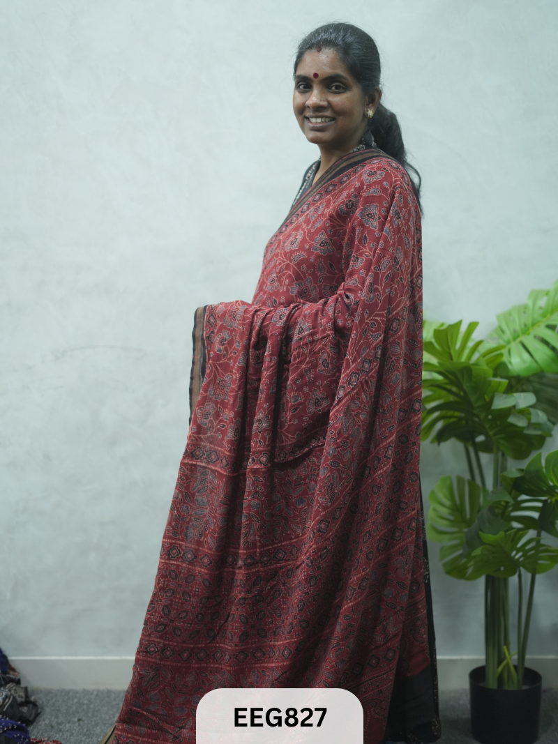 KOTA DORIA AJRAKH SAREE
