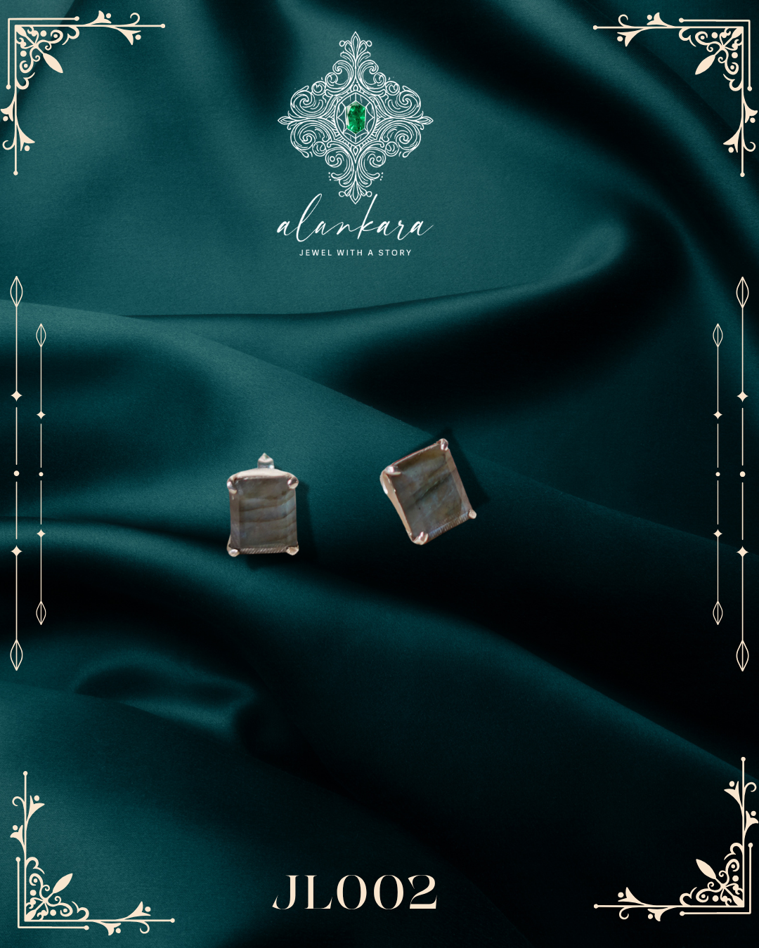 Daily wear Classic Stud 92.5 silver studs /Authentic & Natural Travel Story Collectives