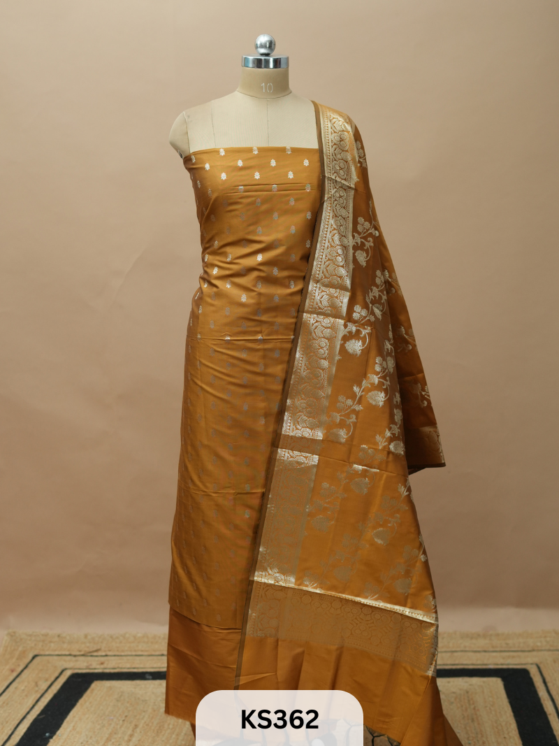 BANARASI SILK SALWAR SUIT - 3PCS
