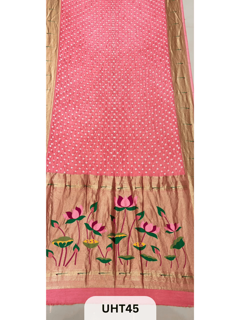 RUSSIAN DOLA SILK PAITHANI BANDHINI SAREE