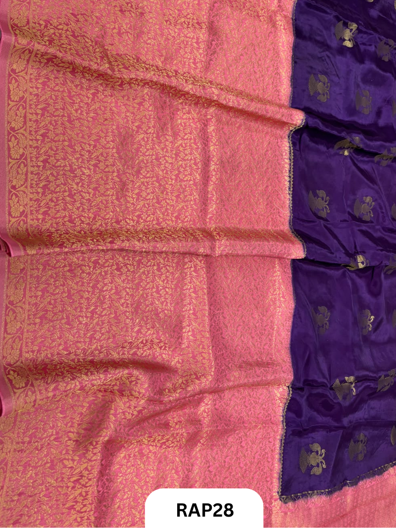 Pure Viscos Kancheepuram Contrast Saree