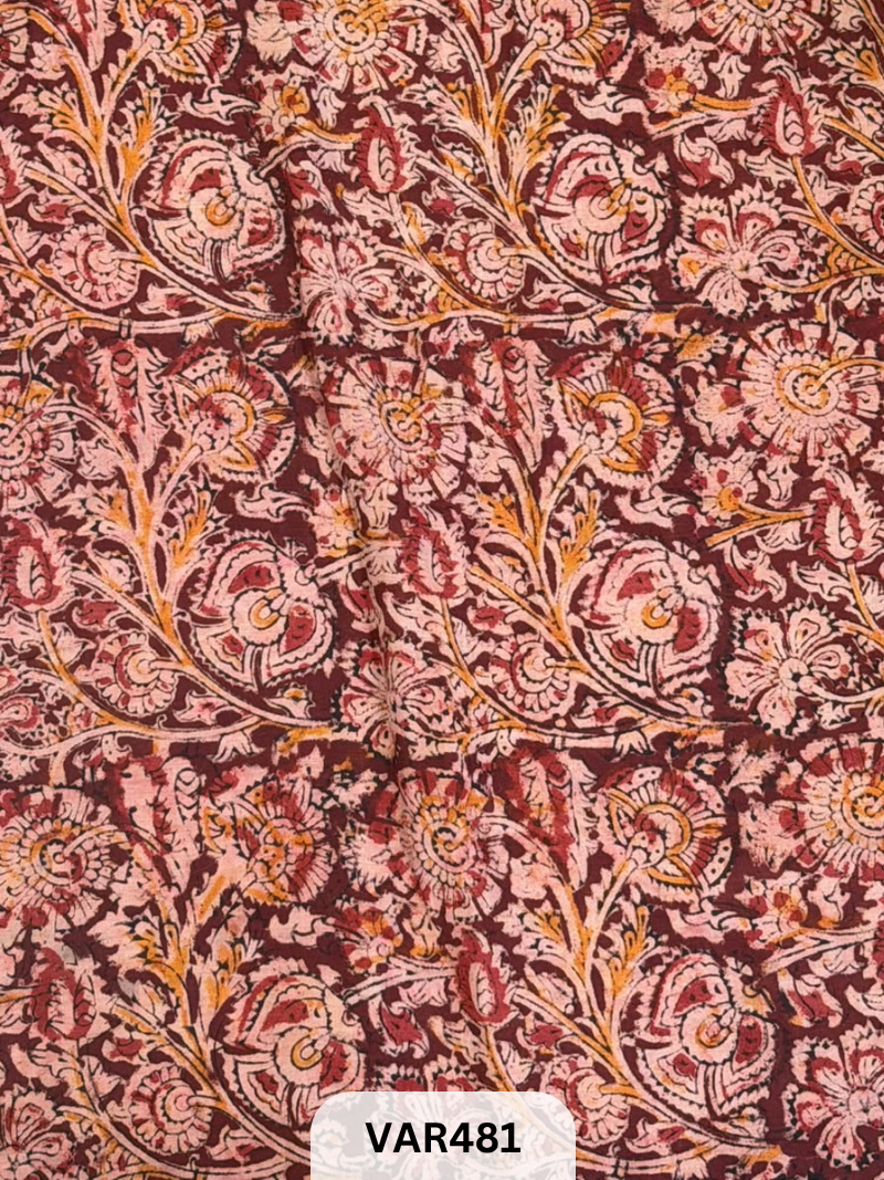 Kalamkari Hand printed - Fabric -1.5mtr