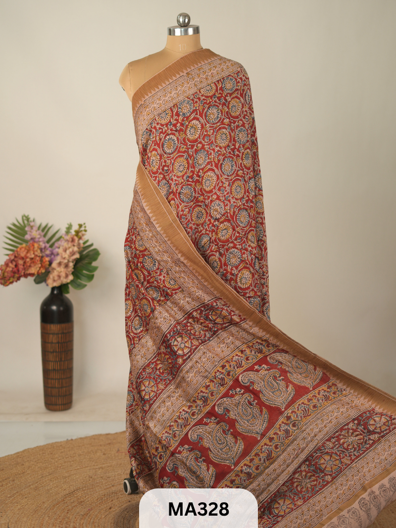 TUSSAR GEECHA BORDER SAREE