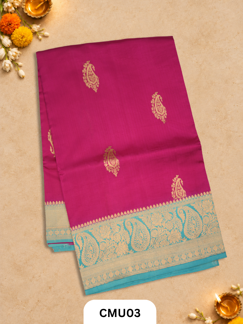 Pure Handloom Banaras Kathan Silk Saree