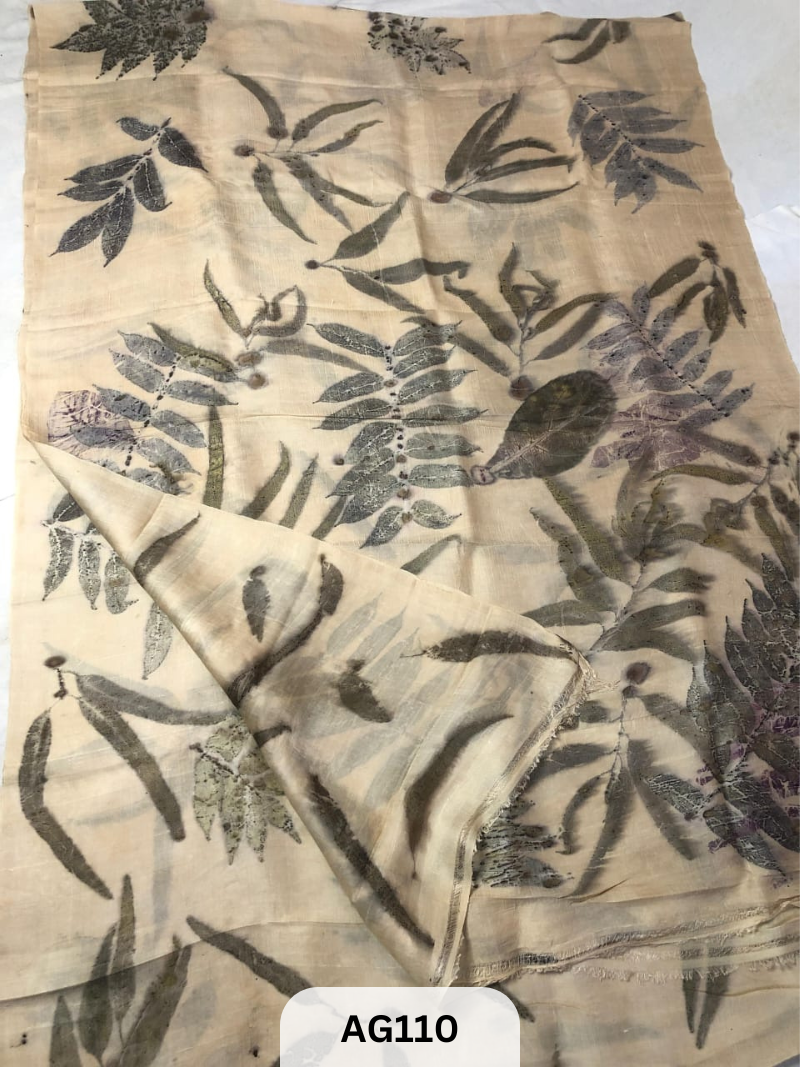 BISHNUPUR PURE SILK| ECO PRINT SAREE