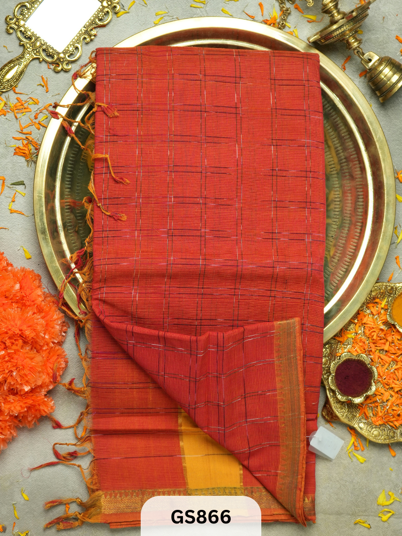 Mangalgiri Cotton Pochampallicheck sarees