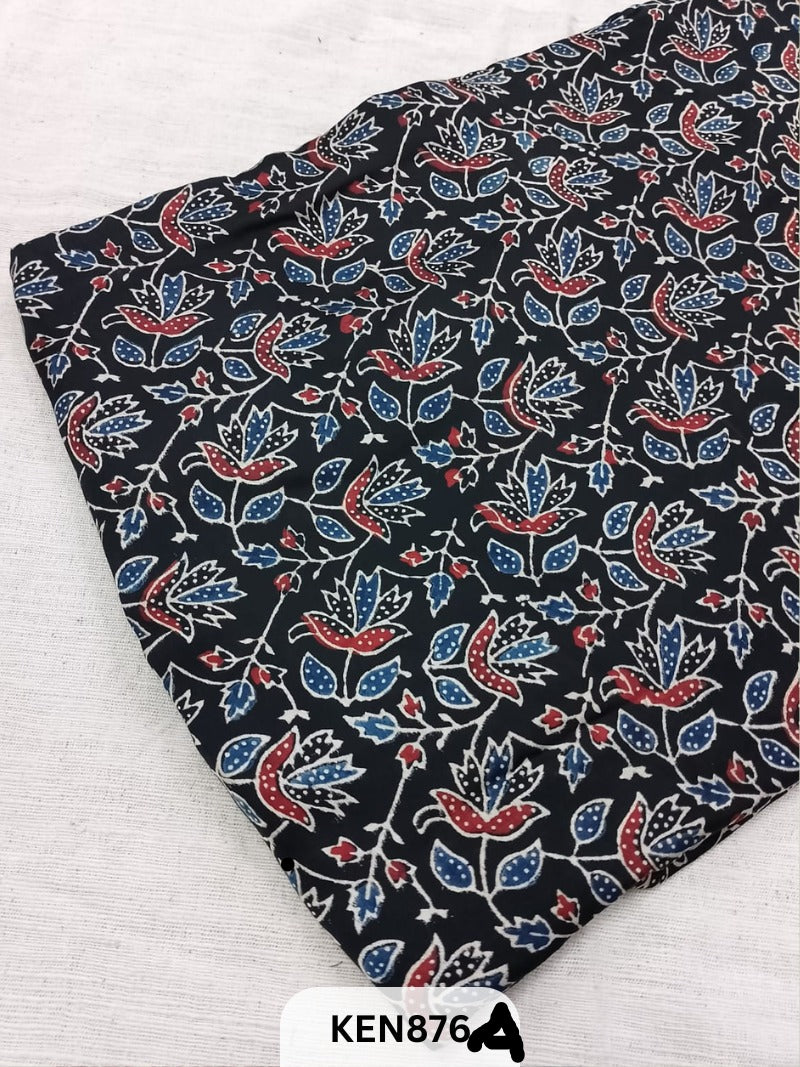 AJRAKH MODAL SILK HANDBLOCK PRINT FABRICS