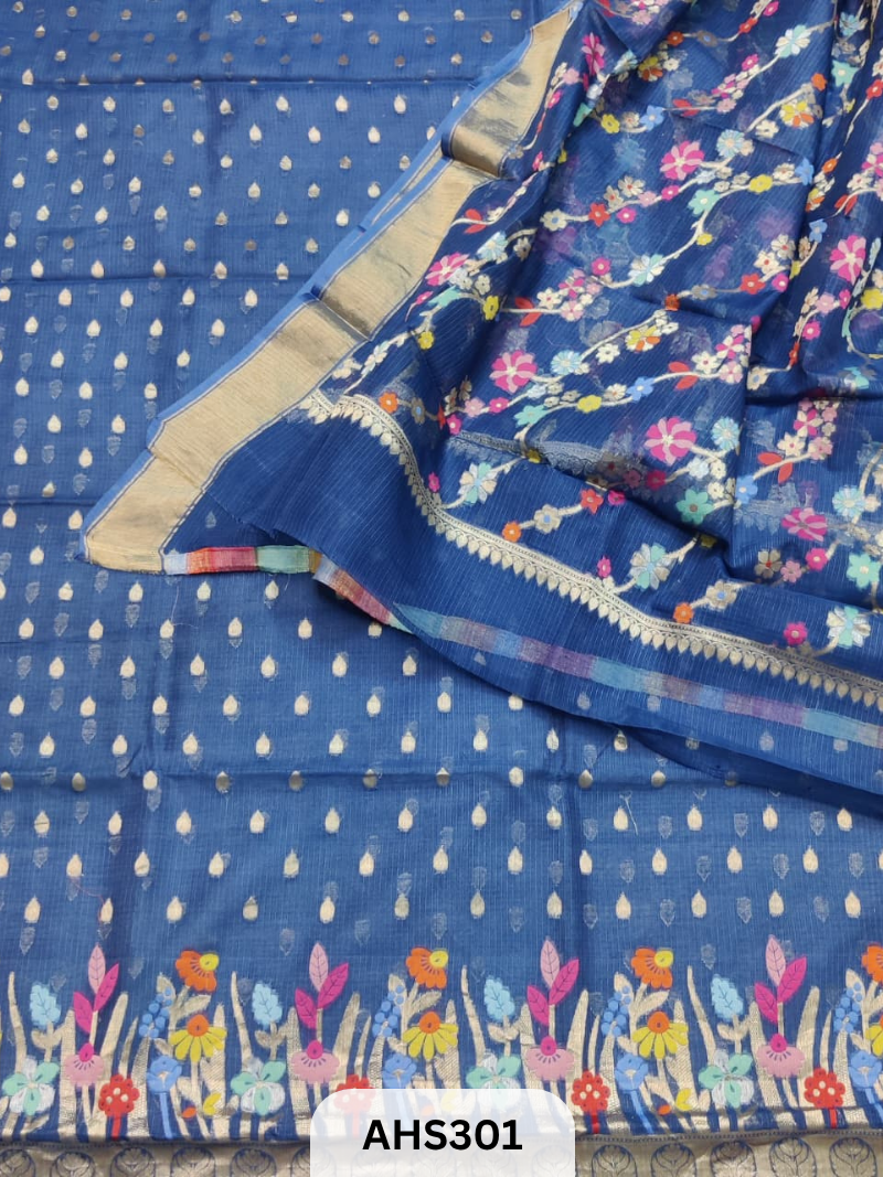 PURE SILK KOTA WEAVING TWO PIECE DRESS MATERIAL
