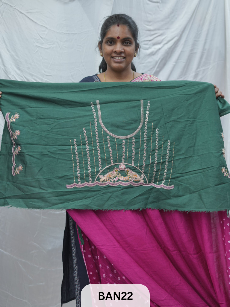 BANDHANI DESIGNER WORK WITH BANDHANI PALLU