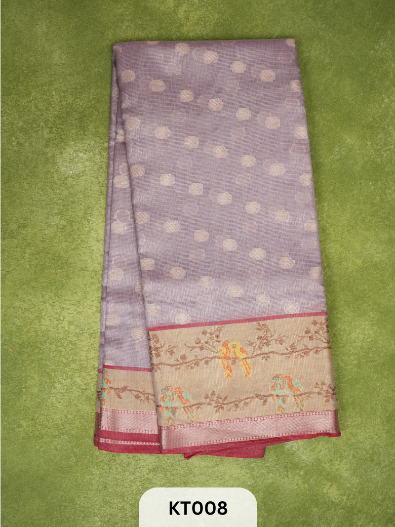 Kota Silk Saree with Paithani Motifs