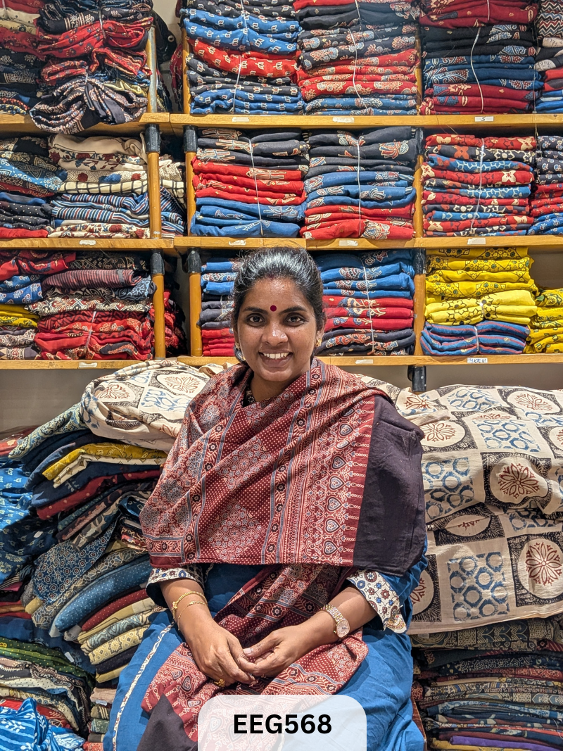 AJRAKH COTTON STOLE