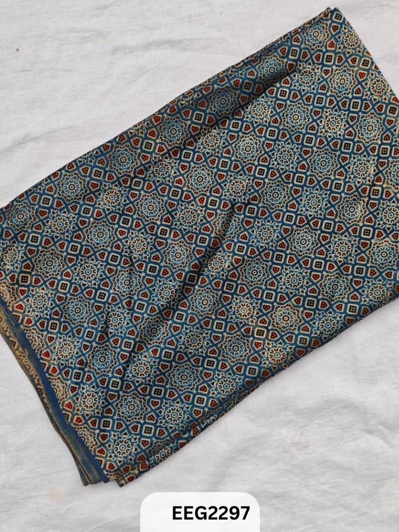 MASHRU AJRAKH FABRIC PRINT-1 MTR