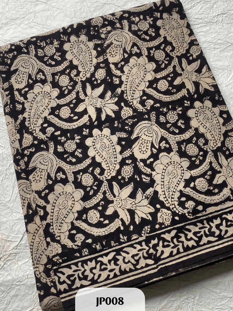 Jaipur Cotton Saree with Jodha Print
