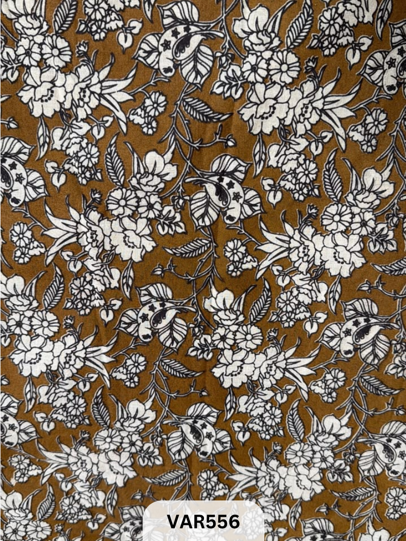 Kalamkari Hand printed - Fabric -3mtrs