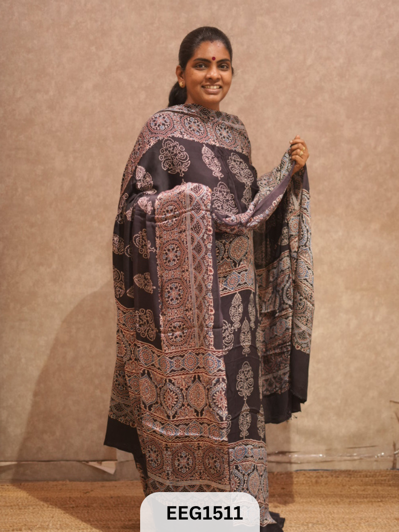 AJRAKH MODAL 2 PCS-UNSTITCHED