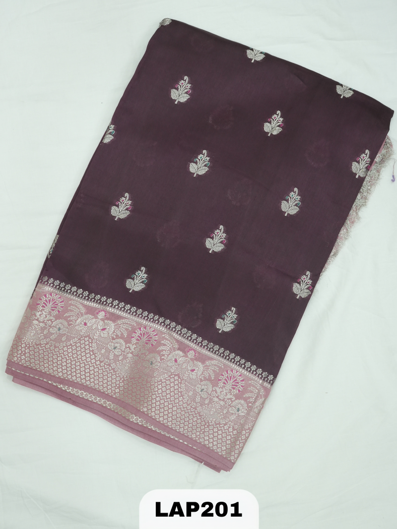 Banaras kora dupion silk saree