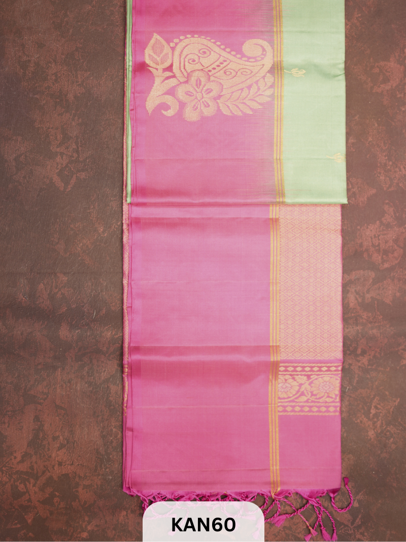 KANCHIPURAM HANDLOOM PURE SOFT SILK