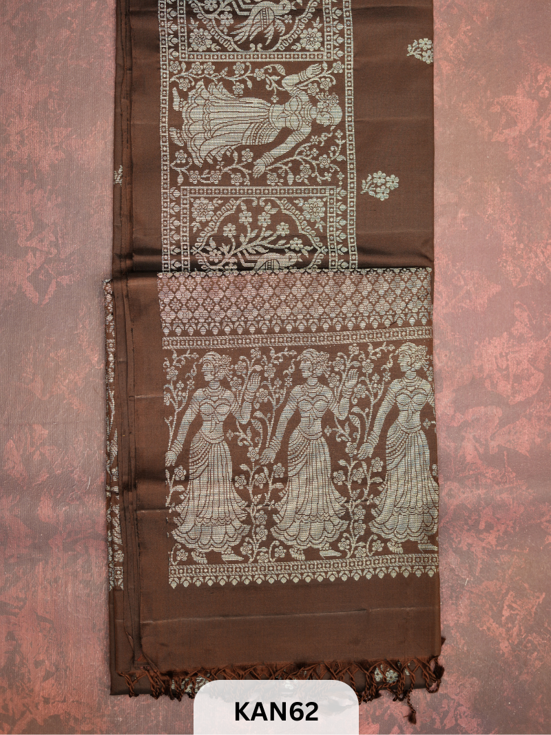 KANCHIPURAM HANDLOOM PURE SOFT SILK