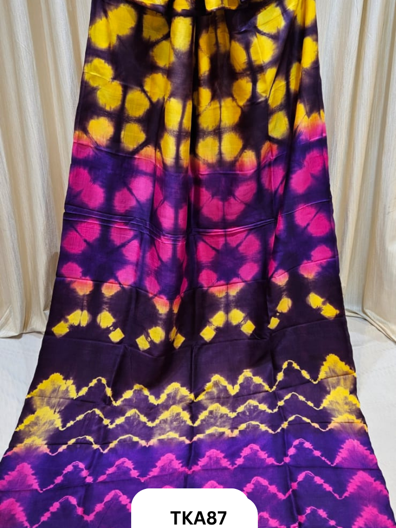 Pure Bishnupuri Silk - Shibori work saree