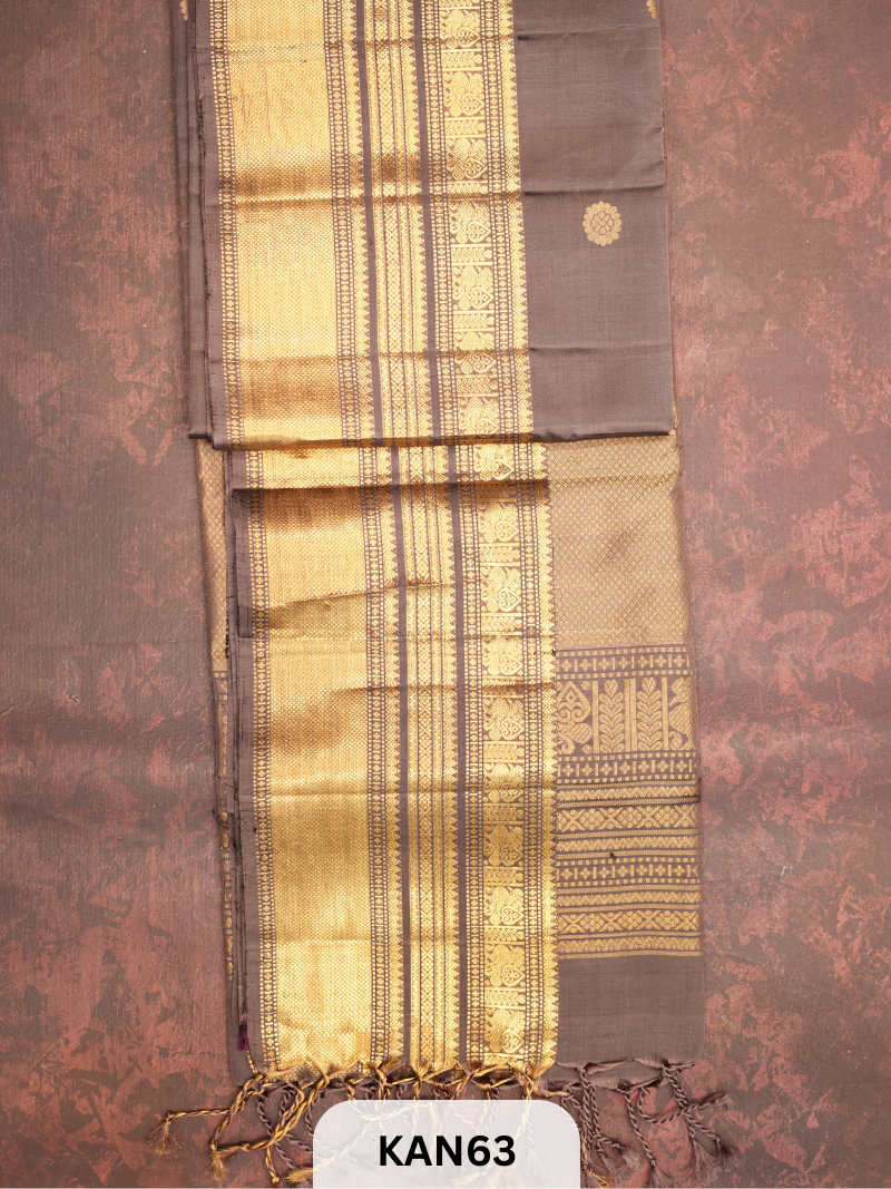 KANCHIPURAM HANDLOOM PURE SOFT SILK