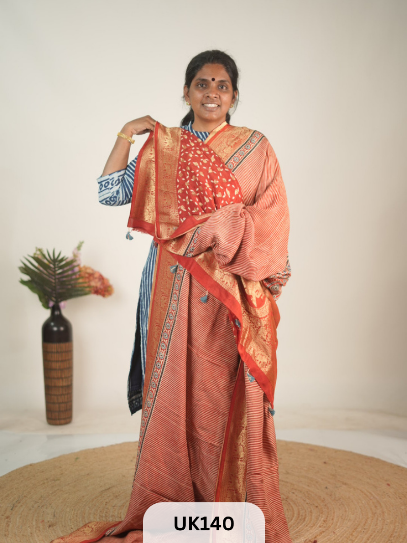 DOLA AJRAKH SAREE