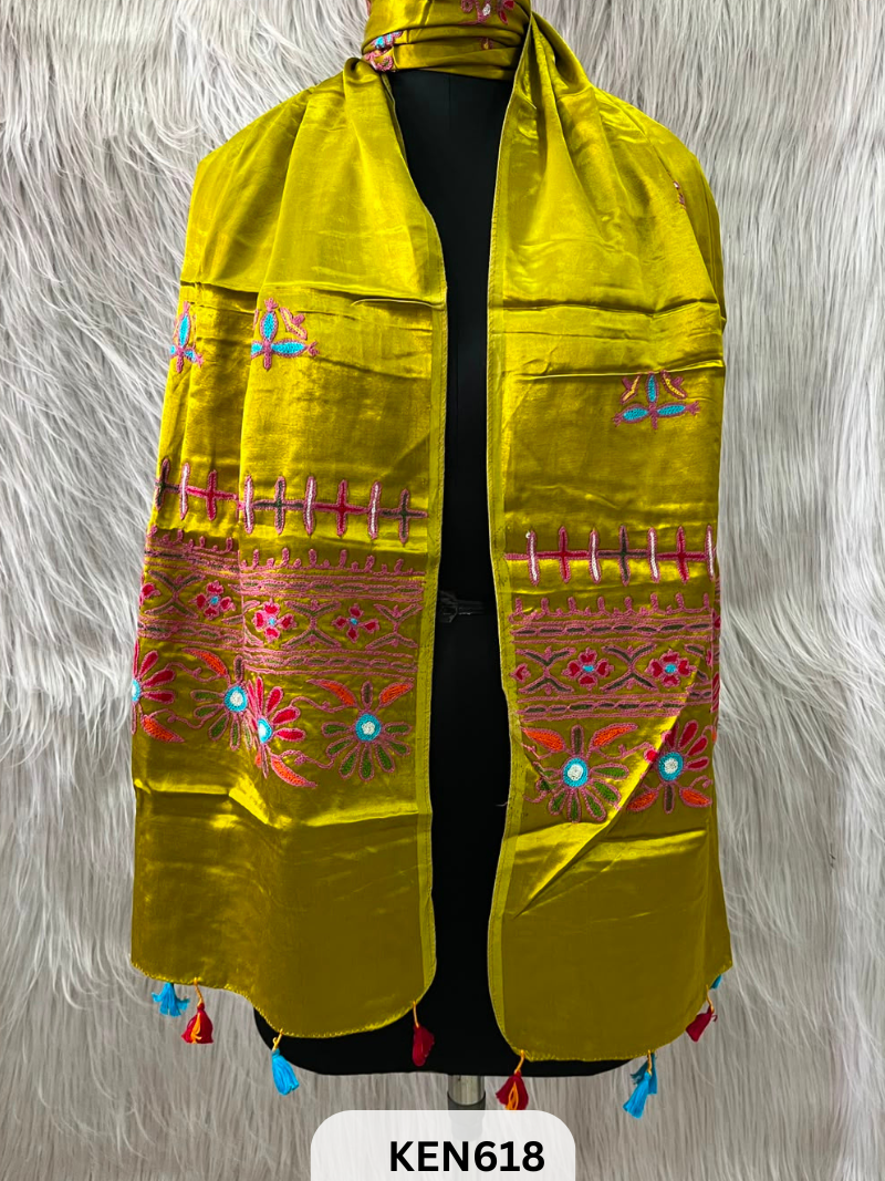 MUSHRU HAND AARI WORK STOLE