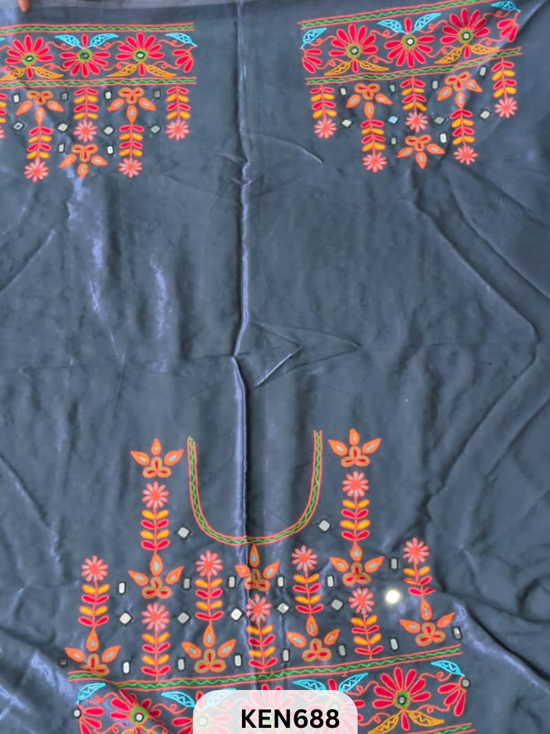 MASHRUSILK HAND AARIWORK UNSTITCHED BLOUSEPIECE