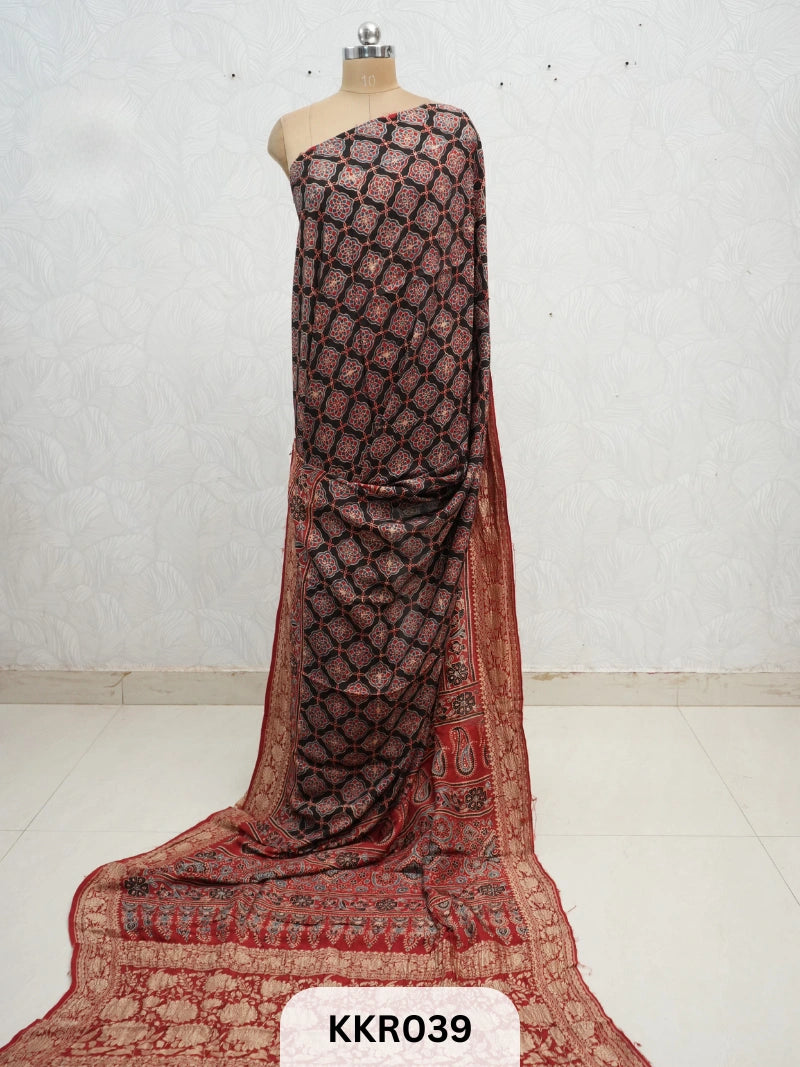 DOLA SILK - AJRAKH HANDBLOCK PRINT