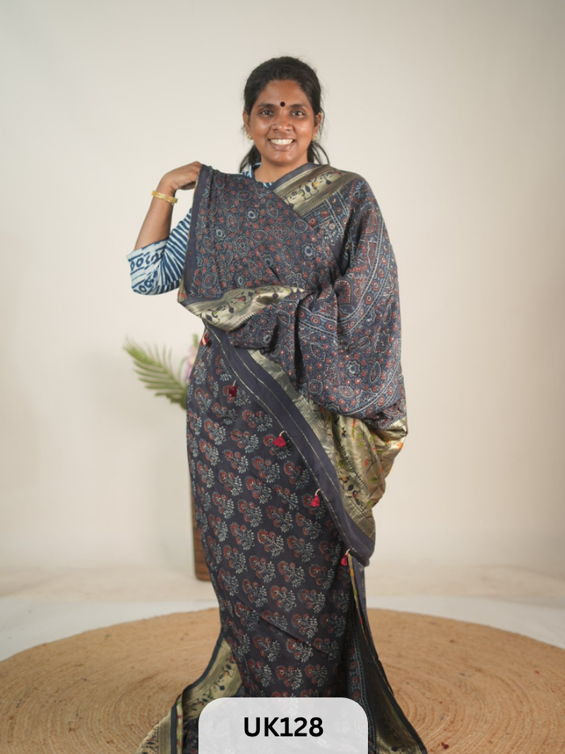 DOLA AJRAKH SAREE