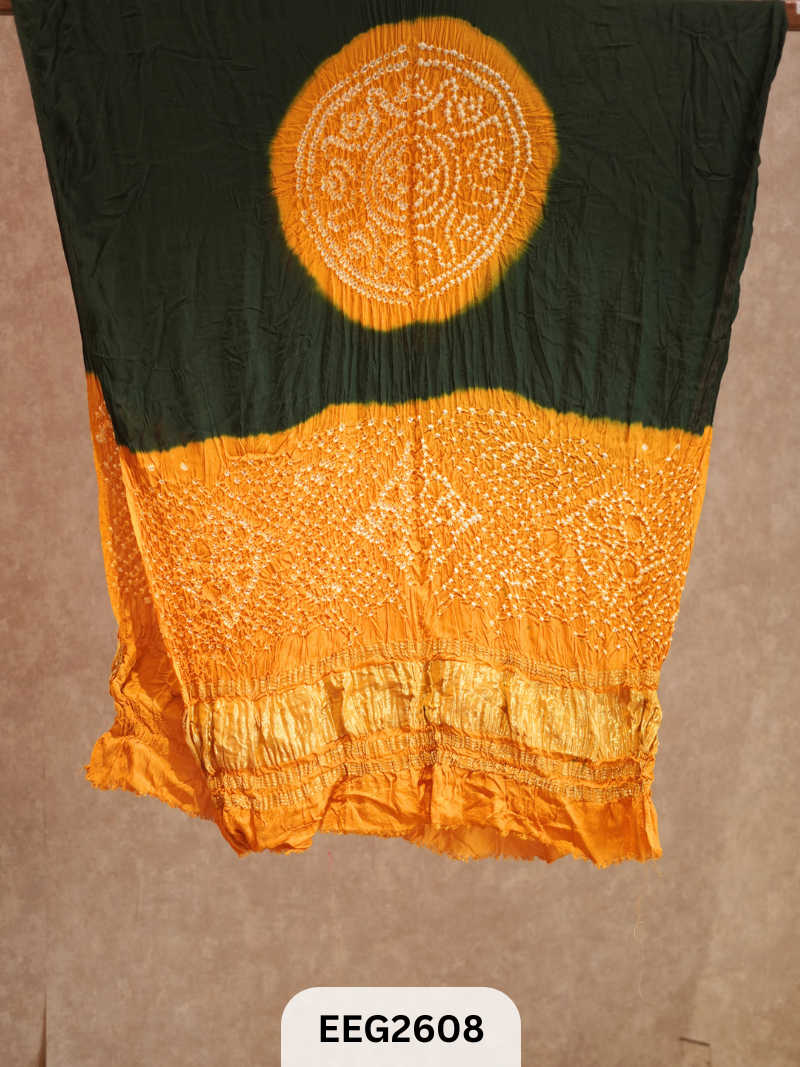 MODAL BANDHEJ KASUMBO DUPPATTA WITH TISSUE BORDER