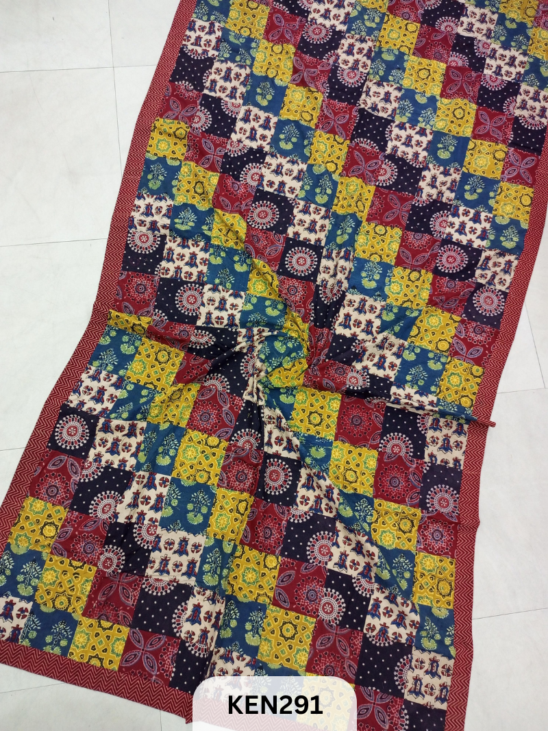 COTTON TUKDI DUPPATTA-length 2.15"mtr width 44"