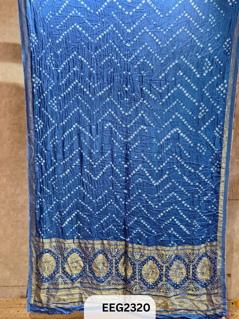 MODAL FUSIOIN SAREE WITH DOLA BORDER - EXCLUSIVE