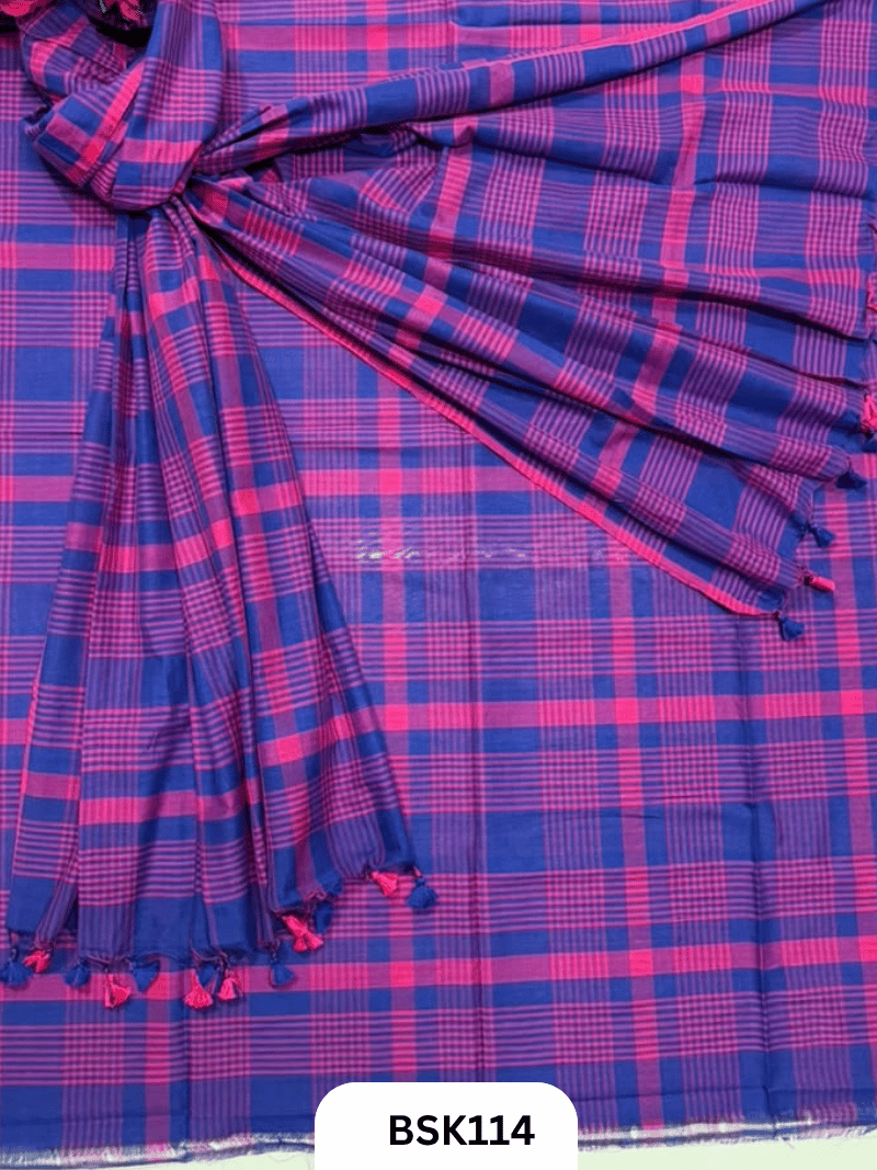 Mul Cotton Checks Top Duppata -2.5Mtr