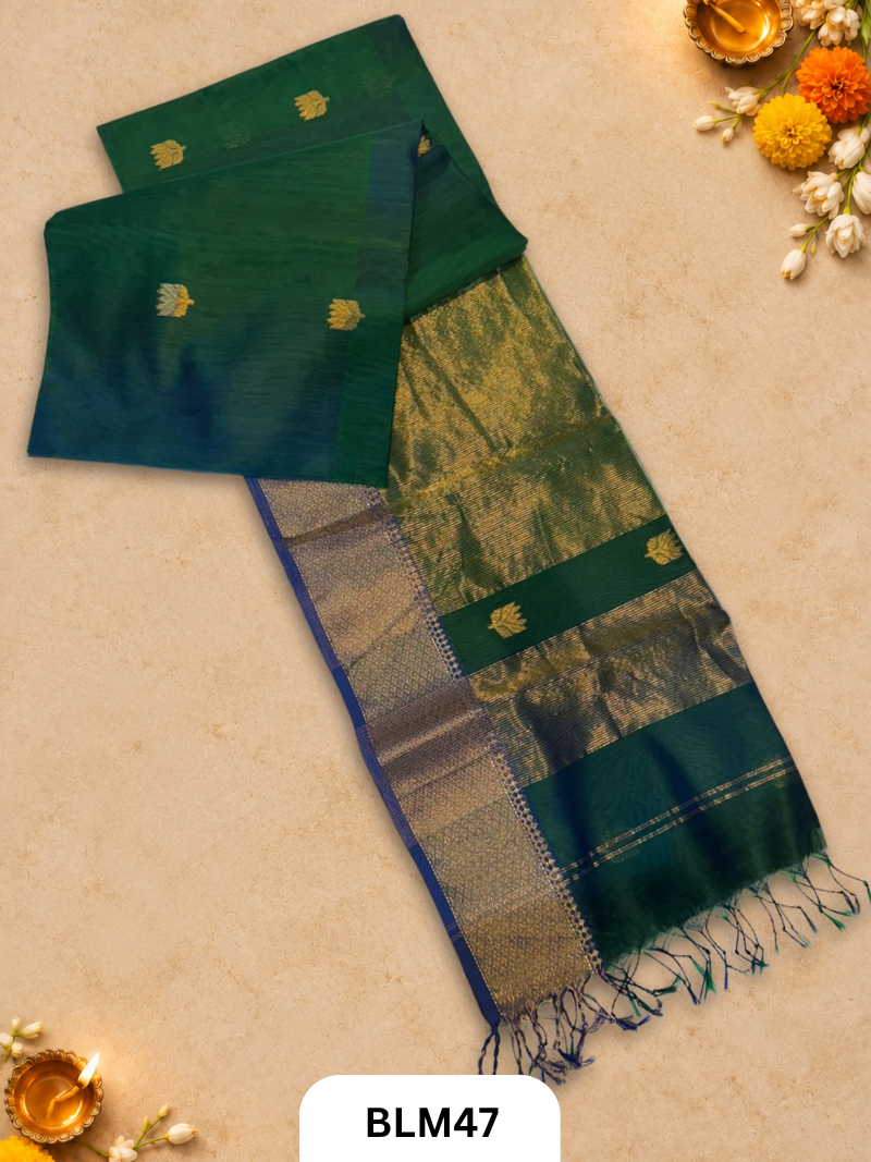 Maheshwari Lotus Buta Saree